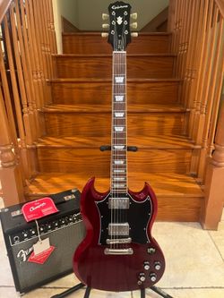 Epiphone SG Pro w/ Fender Champion 20 Effects Amp (Mint)