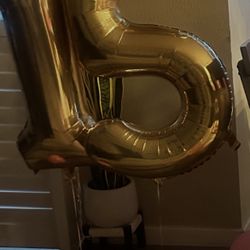 Gold  Ballon Numbers 