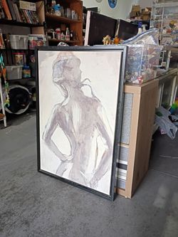 Wall hanging of young lady