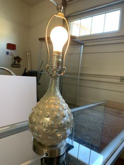 Glass Table Lamp