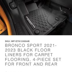 Bronco Sport All Weather Mats