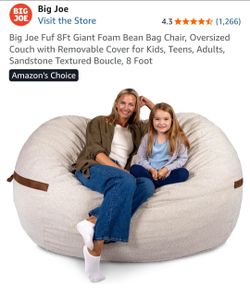 Big Joe Fuf 8Ft Giant Foam Bean Bag Chair Want Gone Asap Pickup Only
