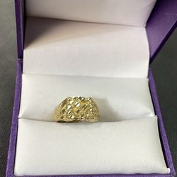 Gold Nugget Ring 