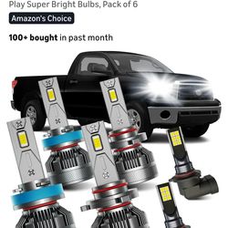 AWALITED 2007-2013 Toyota Tundra High/Low Beam + Fog Lights Bulbs Combo *NEW*