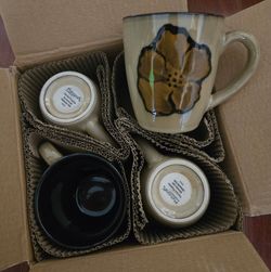 Flower Mugs Set