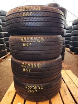 255 50R 20 BRIDGESTONE ALENZA SPORT TIRE 2555020 USED TIRES (SET) MOUNT BALANCE INCLUDED