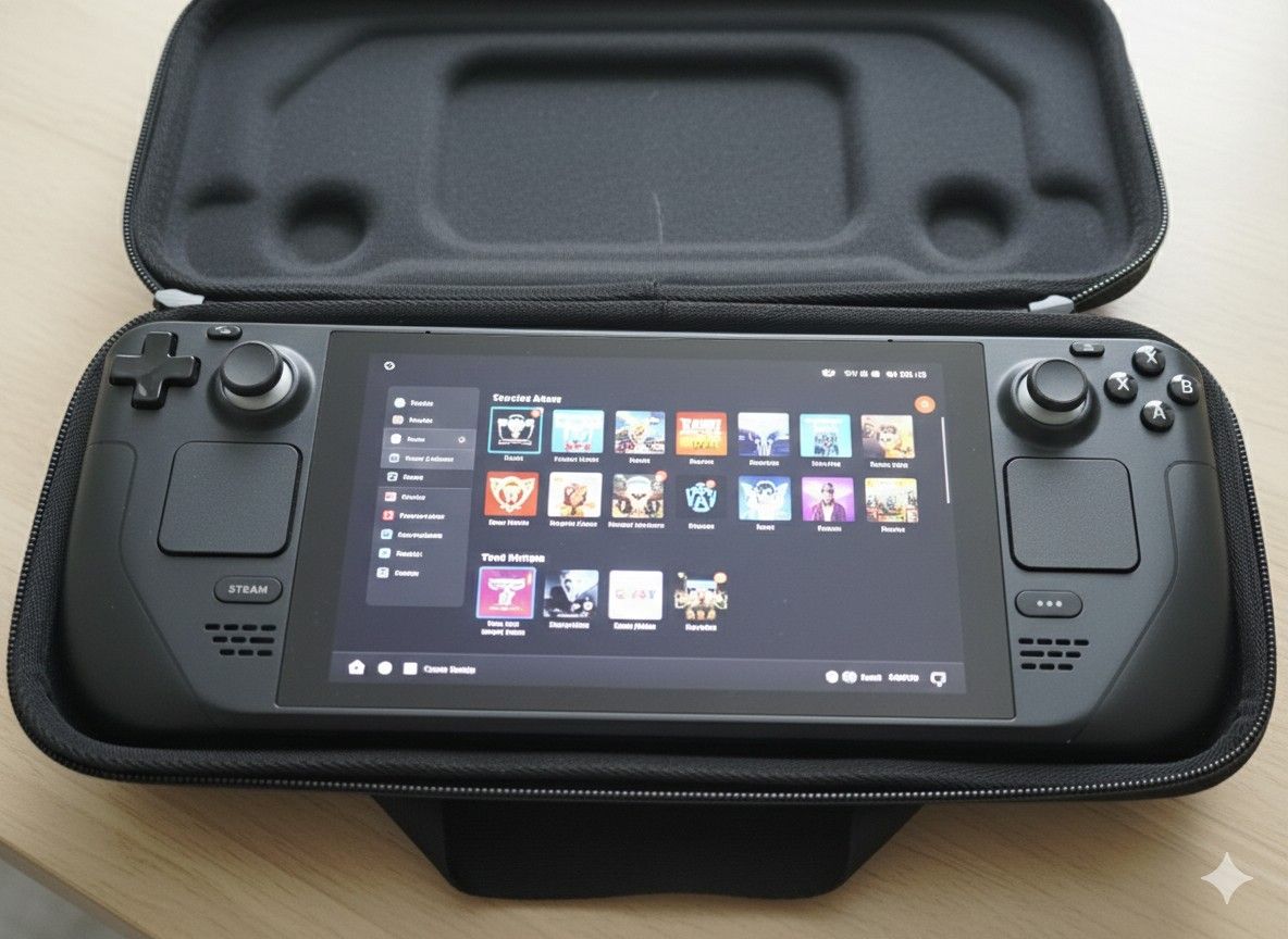 🔥 Valve Steam Deck 256GB NVMe SSD - Excellent Condition w/ Case & 512 GIG SD Card