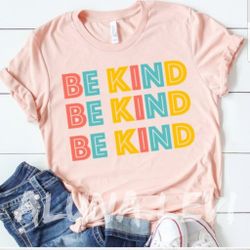 New Be Kind tshirt peach