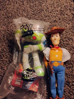 Toy story 1995 burger king buzz and woody