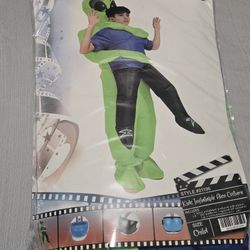 Alien Inflatable Abducting Kid