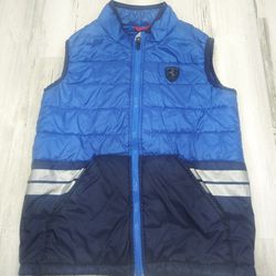 Scuderia Ferrari Blue Racing Puffer Vest Kids Size (9-10)