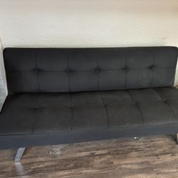 Free Black Convertible To Flat Futon Or Couch