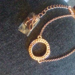 Rose Gold Bracelet With "A" 