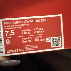 Nike Dunk Low Retro Emb