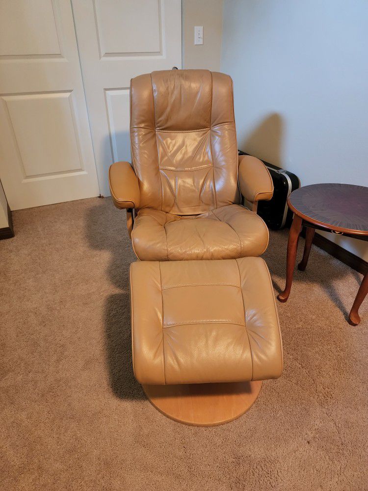 ChairWorks Recliner and Ottoman set