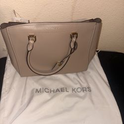 michael kors Benning Large Leather Satchel