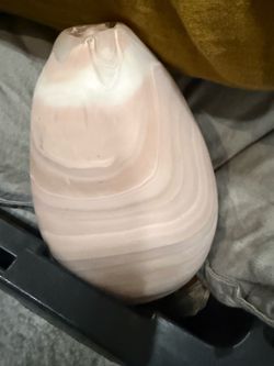 Pink Banded Agate Polished Stone Freeform vase