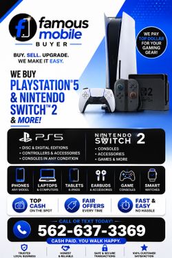 PlayStation 5 Nintendo Switch 2 Xbox TOP Buyer SELL NOW