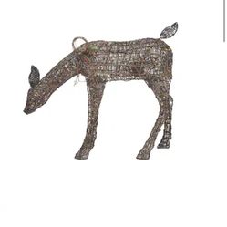 3.5 ft Meadow Frost Animated LED Brown Doe