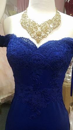 Royal blue dress