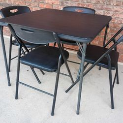 NICE Padded Folding Table and Cushioned Chairs Set!