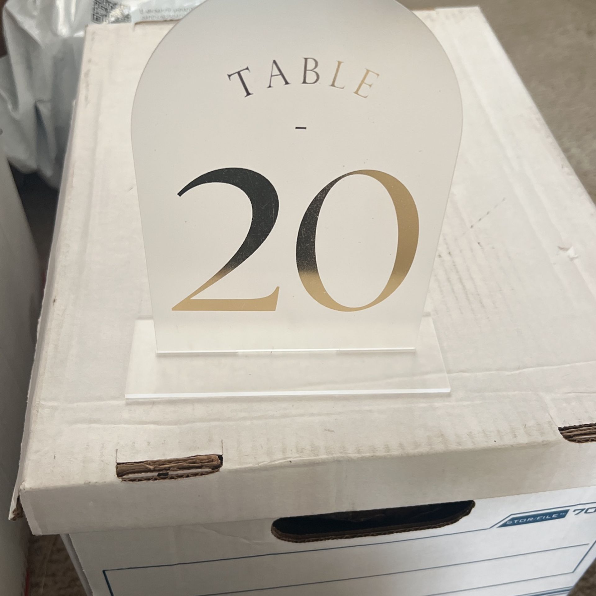 Table Numbers