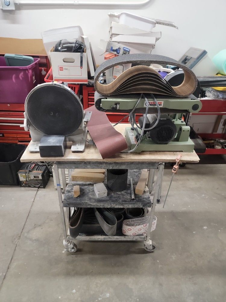Central Machinery Belt Sander & Delta Disc Sander