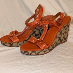 Coach Espadrille Shoes Size 8