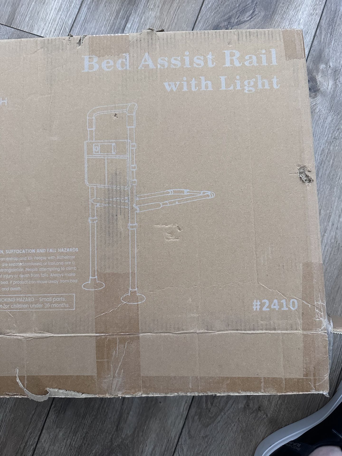 Assist Bed Rail With Motion Sensor Light