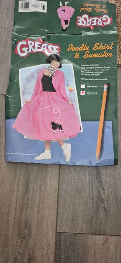 Grease Poodle Skirt & Sweater Costume Large