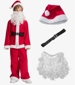 Kids Santa Claus Costume Set (Size 4-6 Years)