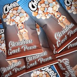 Teddy Bear Custom Baby Shower Chips 