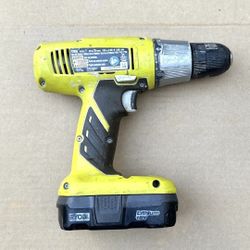 Ryobi Drill With 18v Battery