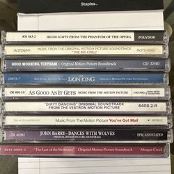 9 Classic Original Movie Soundtrack CD’s