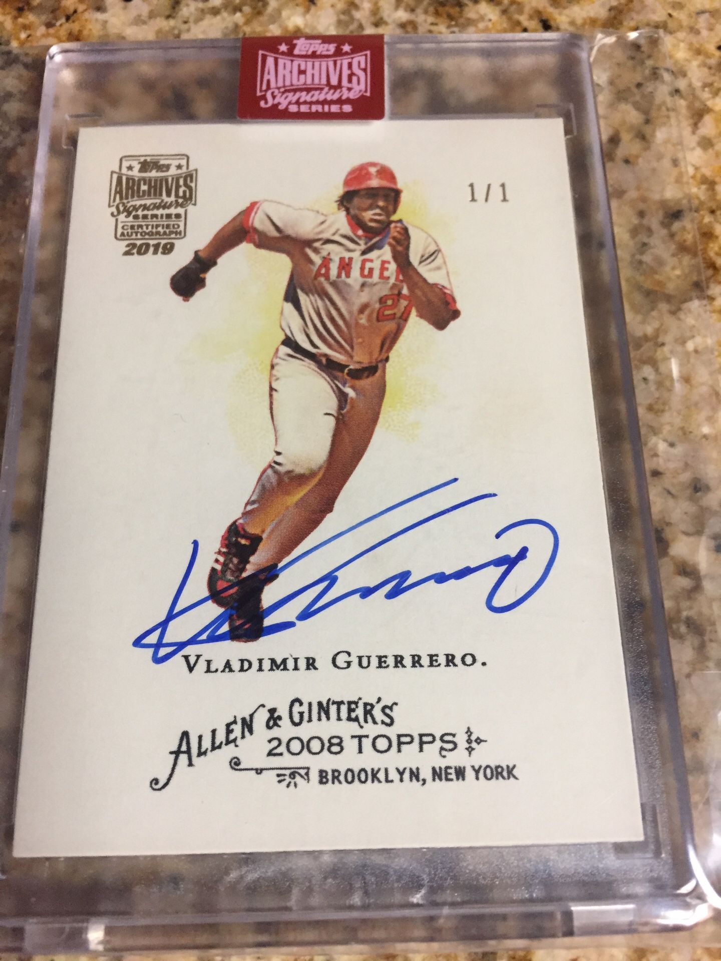 Baseball cards Vladimir Guerrero 1/1 Auto & Material card $100