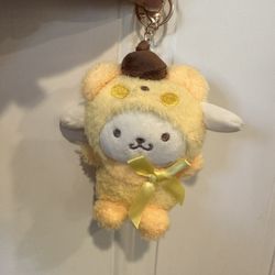 Sanrio Pompompurin Keychain Plush