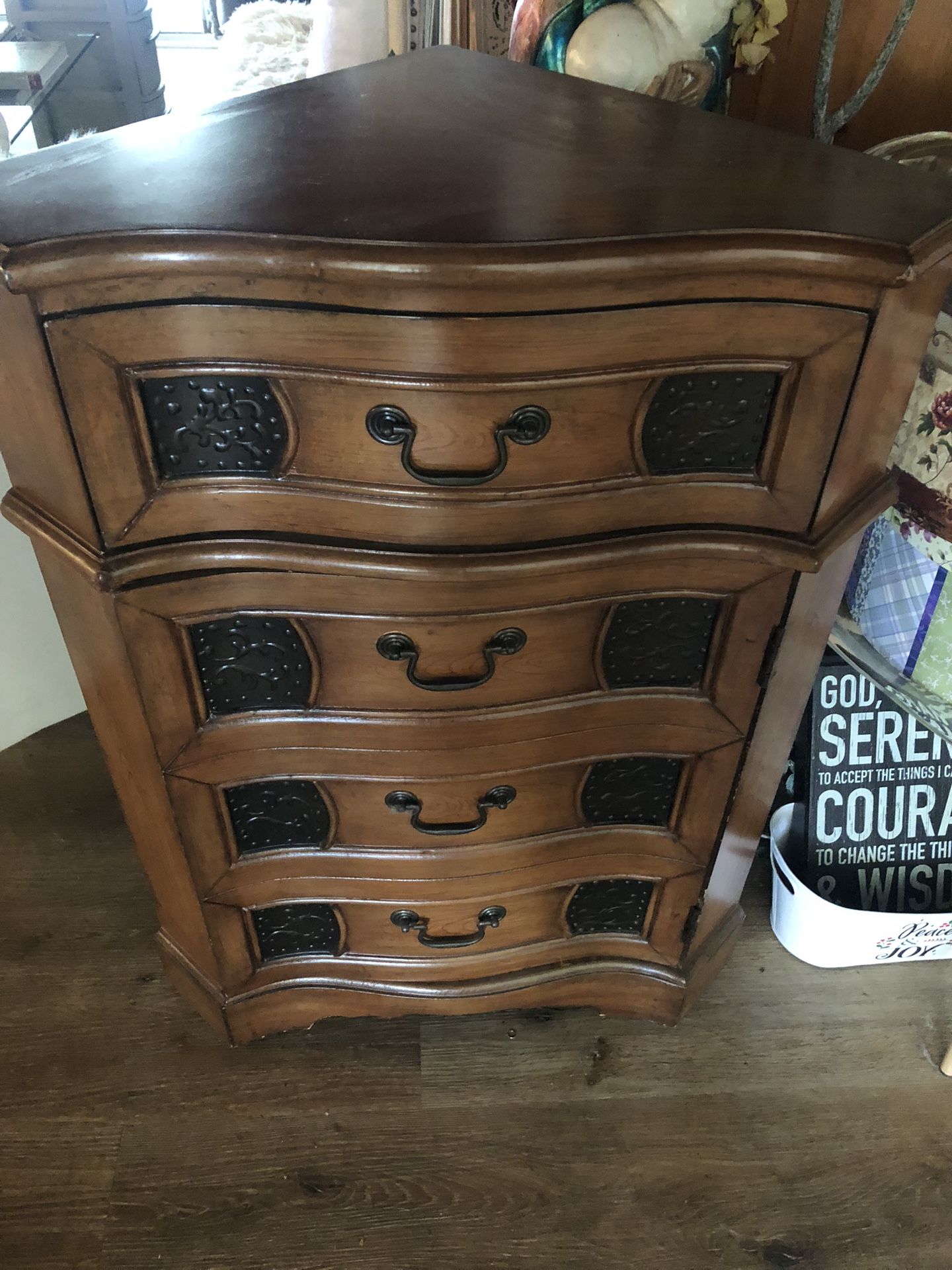 Beautiful Wooden Corner Hutch 