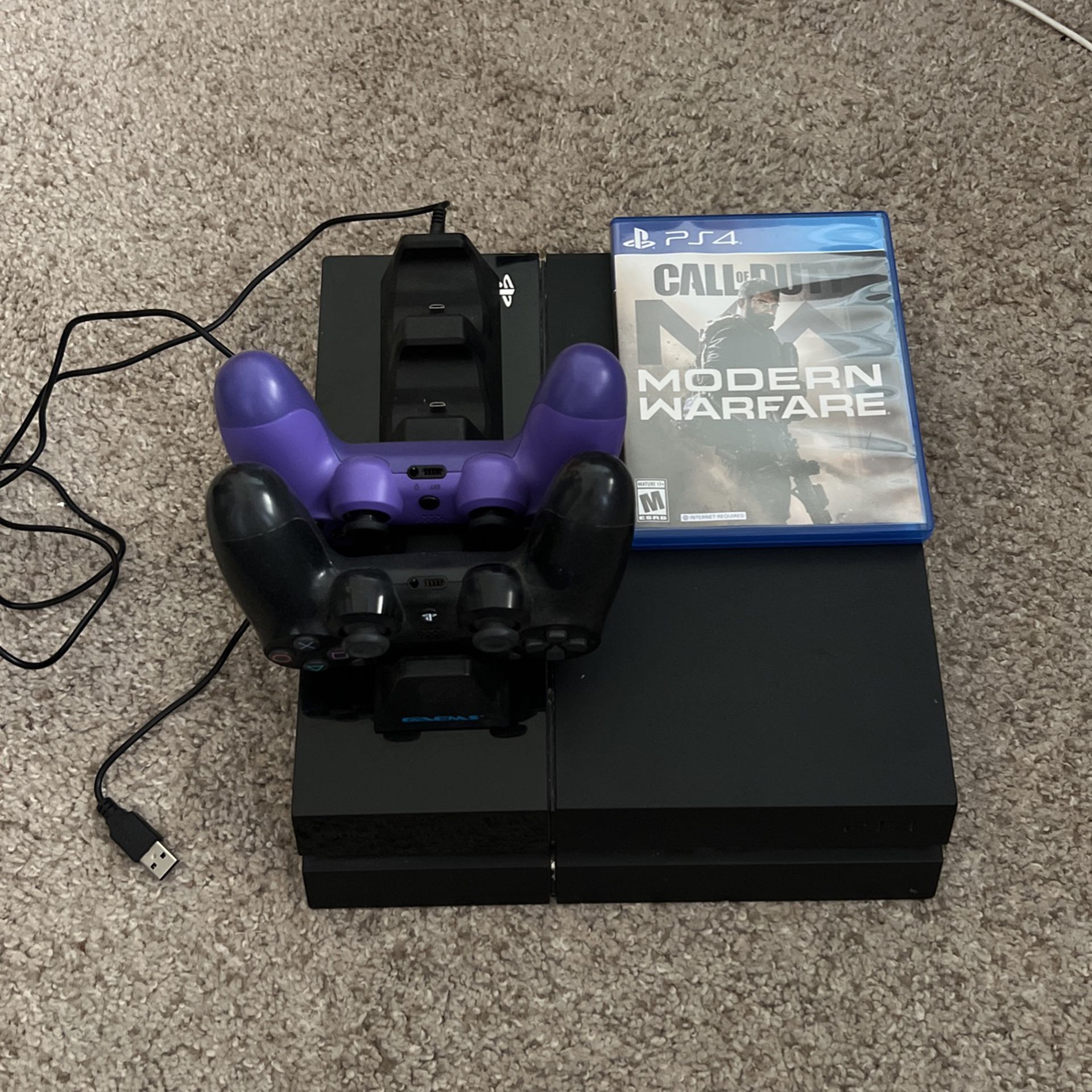 PS4 + Controllers and Game