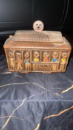 Vintage Trolley Cookie Jar 