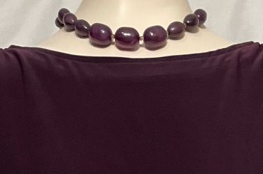 Ladies purple necklace