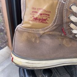 mens Levi tennis shoes brown