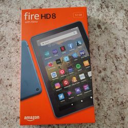 Amazon Fire HD 8 tablet in its retail packaging