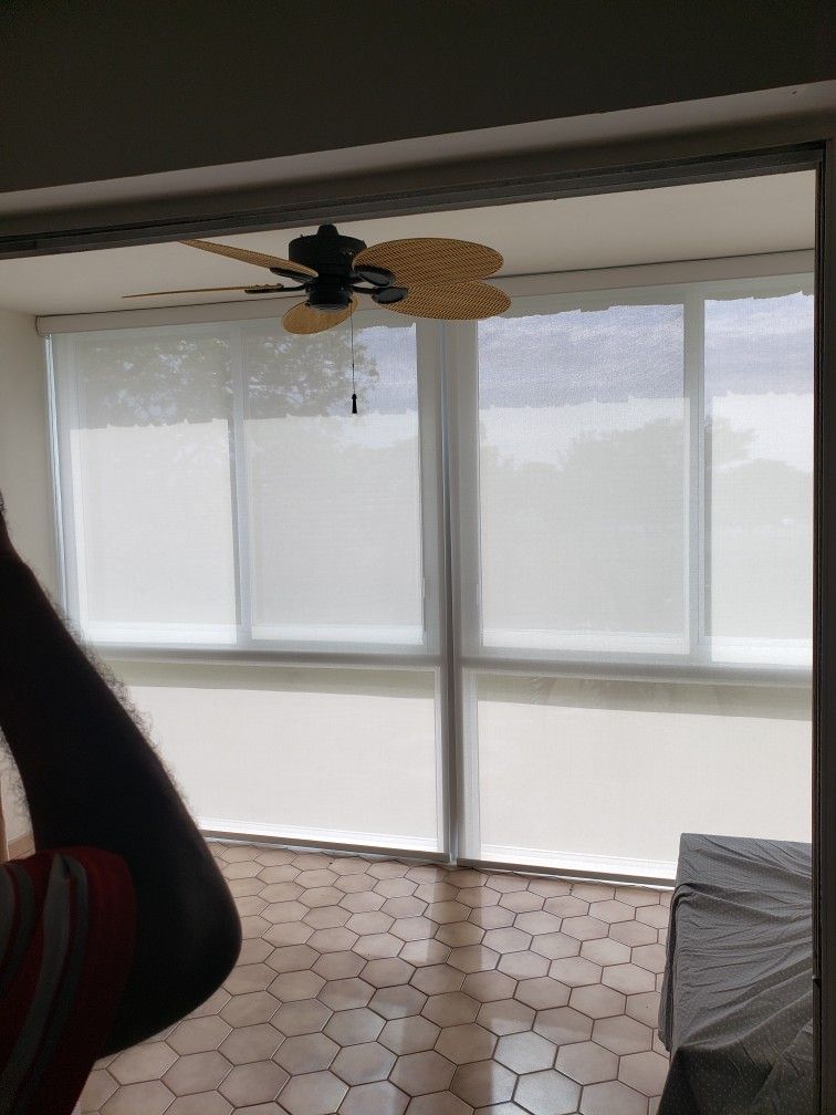 EL MAESTRO BLINDS LLC. : ROLLER SHADES, WHITE WHITES 3% FOR BIG PATIO