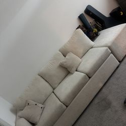 Full White Couch