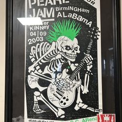 Signed Autographed Pearl Jam Poster