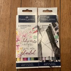 Faber Castellated Aqua & Grey Tone Markers BRAND NEW