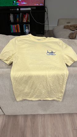 yellow graphic tee