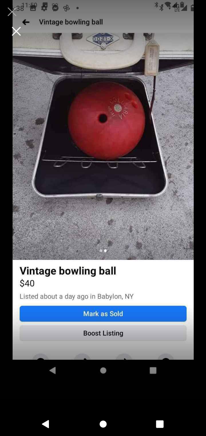 Vintage Bowling Ball 