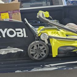 New 16" 40 Volt Lawn mower W/ Battery And Charger