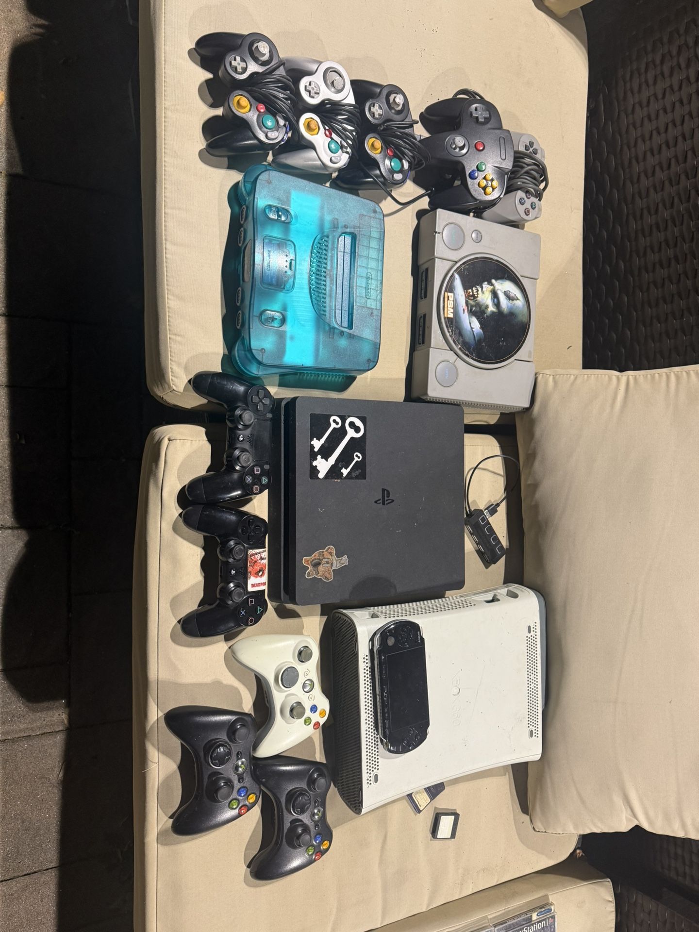 Lot Of Video Games Consoles TVs Laptops